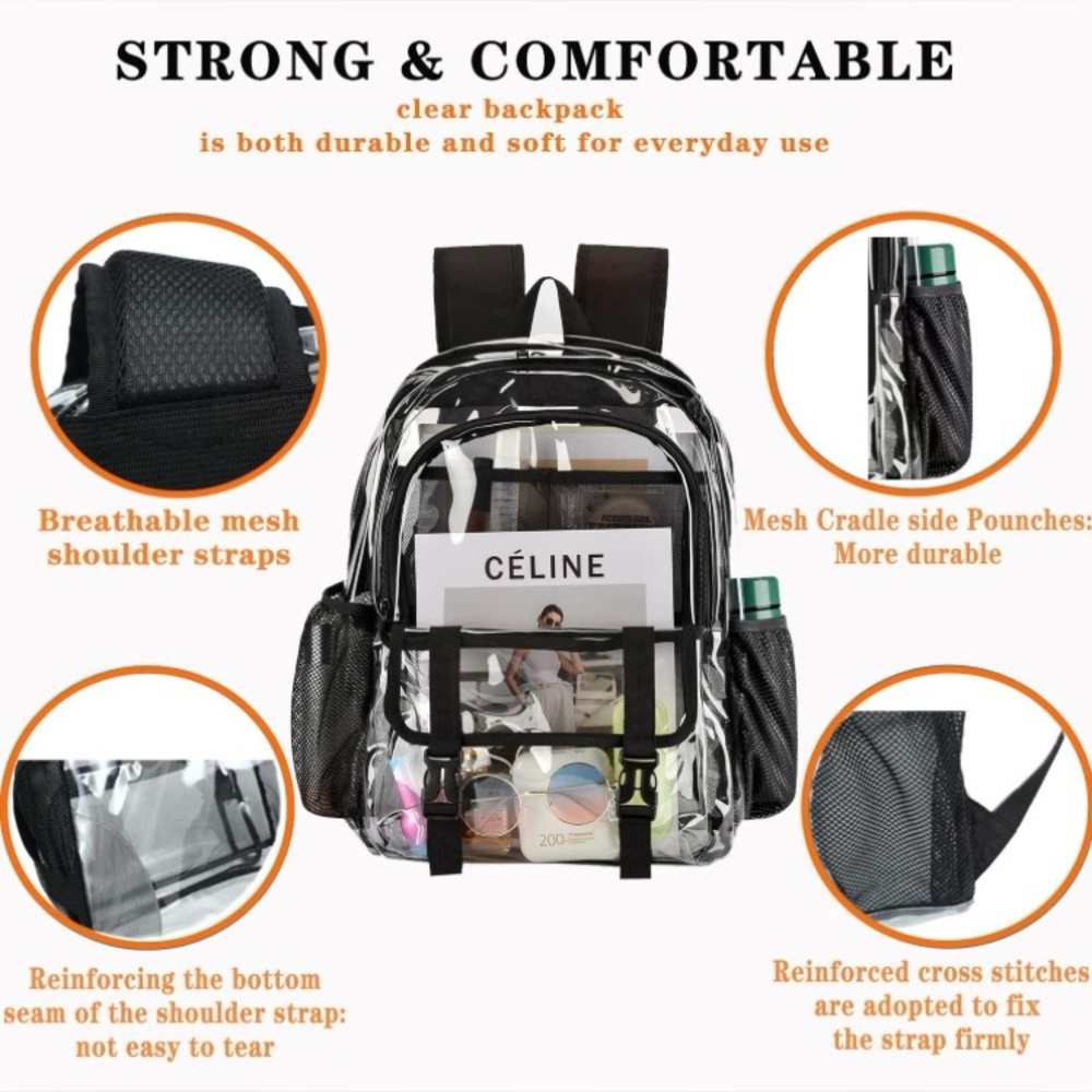 Clear Backpack (Brown) - image 4